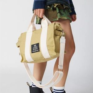 Urban Outfitters BDG Serena mini tote purse cargo khaki beige 100% Cotton Canvas